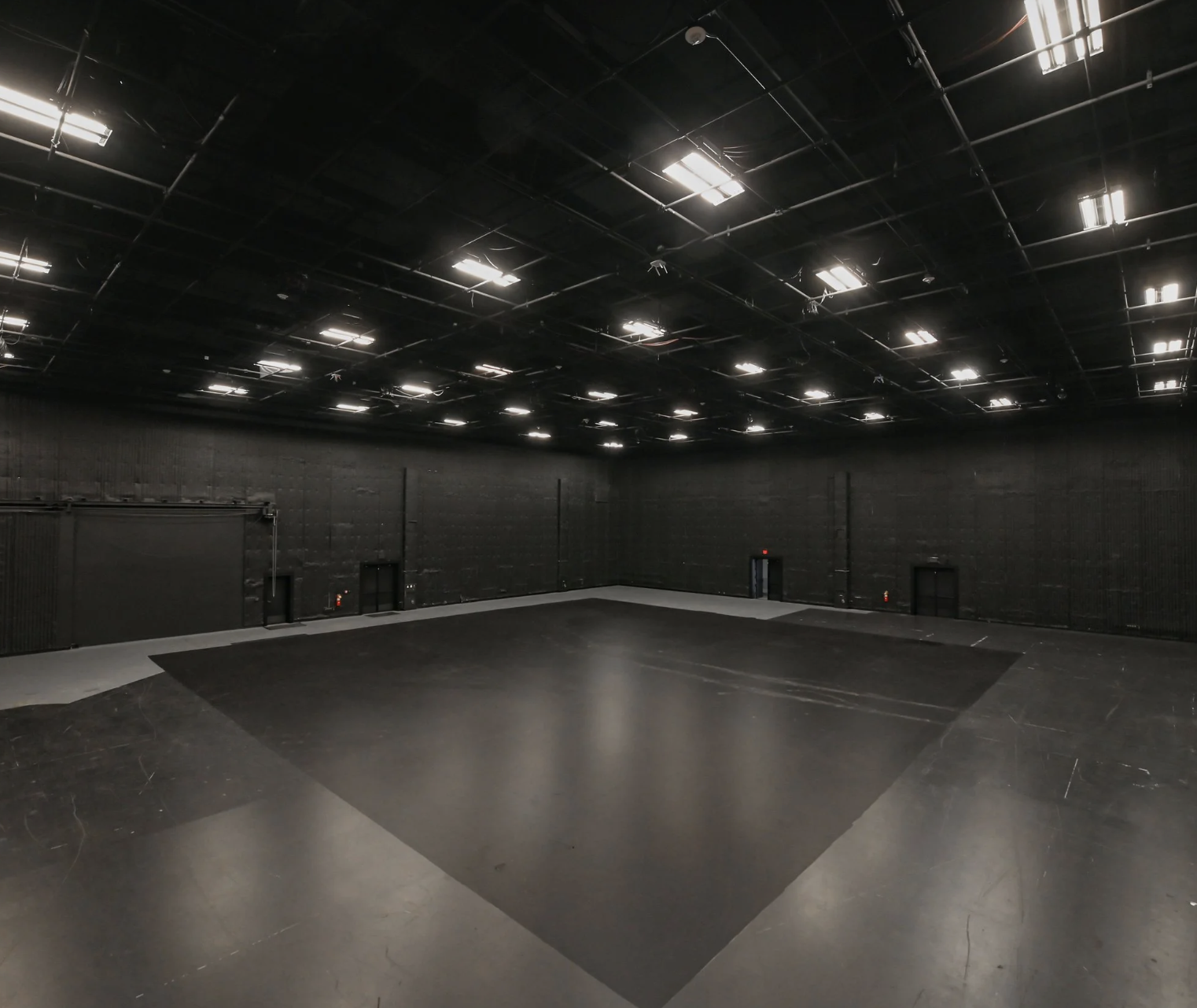 Interior of IT Studio ATL showing the blackbox soundstage